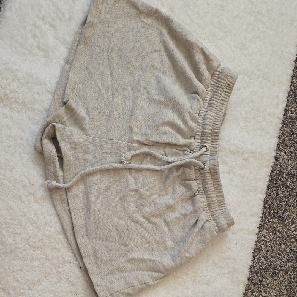 Missguided Gray Athletic Shorts Elastic Waistband